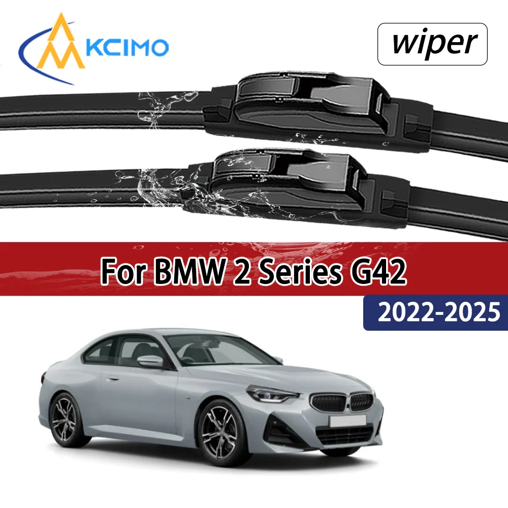 

For BMW 2 Series G42 2022-2025 2023 2024 Compatible Durable Silent Front Wiper Blades Car Windscreen Auto Window Accessories