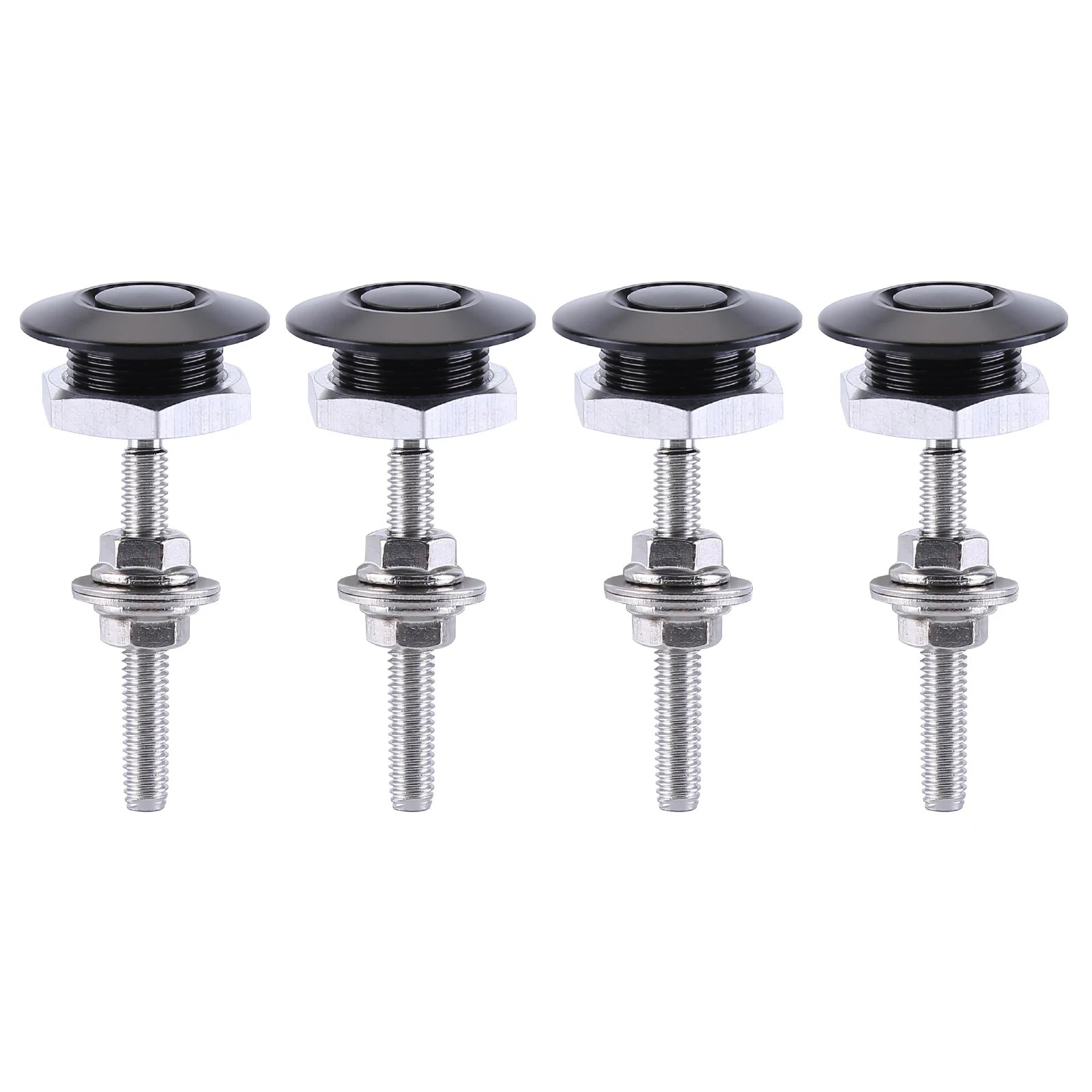 4Pcs Car Quick Release Latch Bumper Hood License Plate Lock Clip Kit For Racing Quick Release Latch Lock Clip Accessories