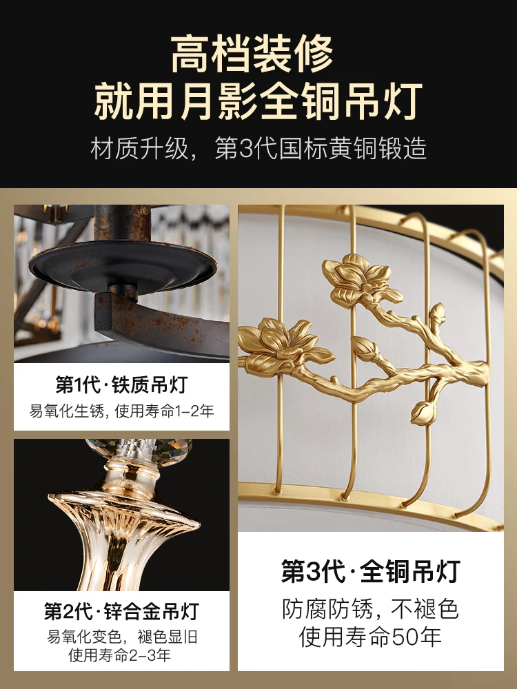 Chandelier Bird Cage Chandelier Personalized Creative Tea Room Lamp Zen Balcony Light Simple Chinese Style