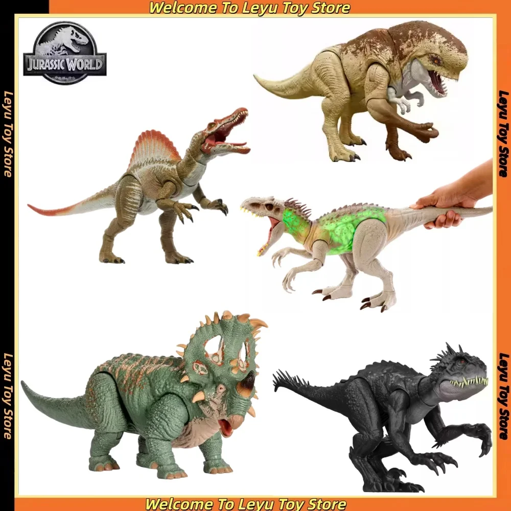 Figuras de Acción de Dinosaurios de la Colección Jurassic World Hammond: Sinoceratops, Estegosaurio, Mosasaurus, Tiranosaurio Rex, Juguetes Coleccionables