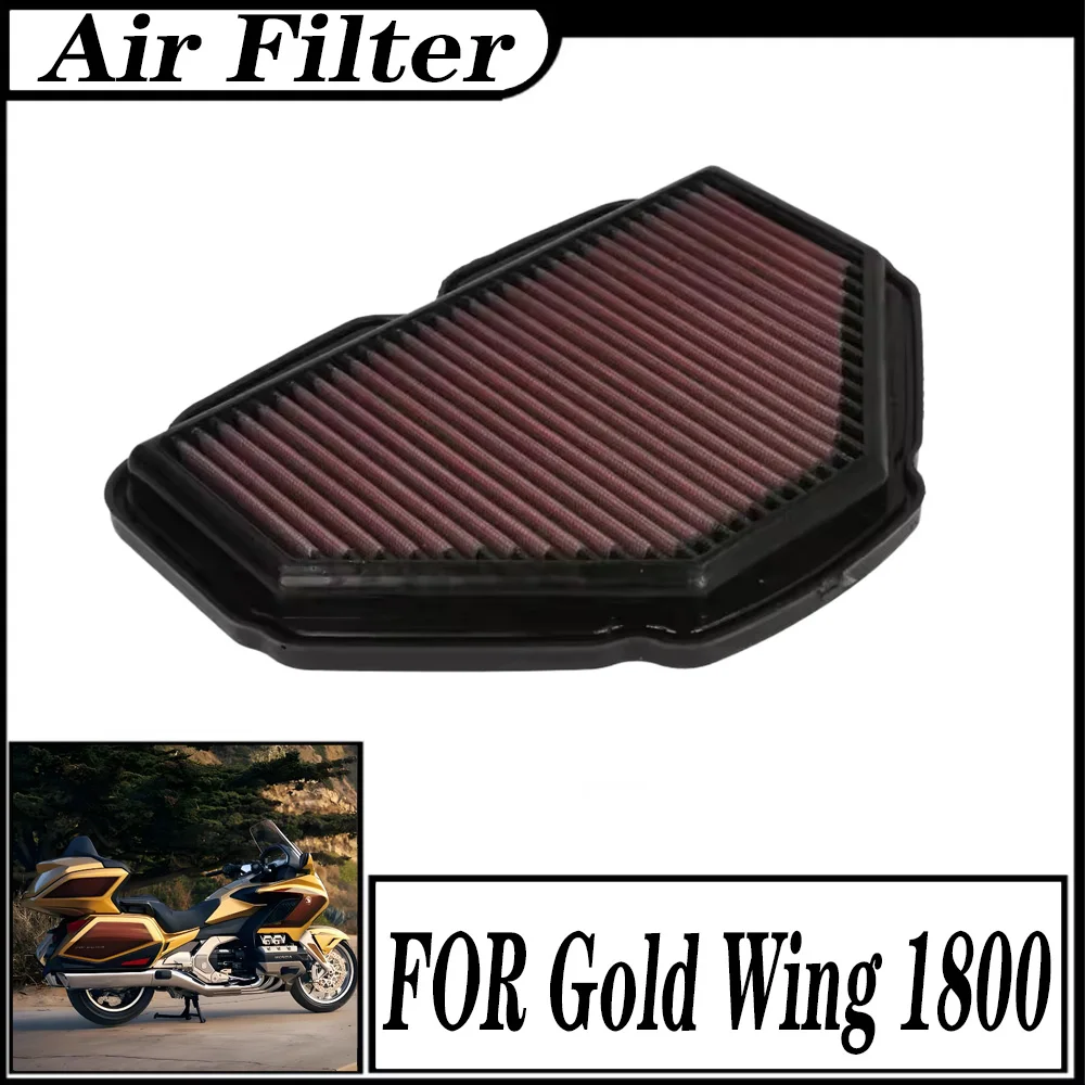 

Очиститель воздушного фильтра мотоцикла, нетканый материал с высоким расходом, фильтрующий элемент воздухозаборника для Honda GL1800 Goldwing GL 1800 2018-2025