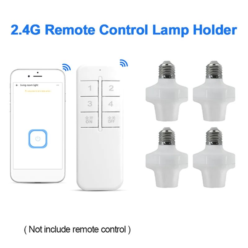 

GIGI E27 Wireless Remote Control Light Lamp Holder Smart Bulb Adapter LED Lamp Holdere Smart Device For LED Bulb