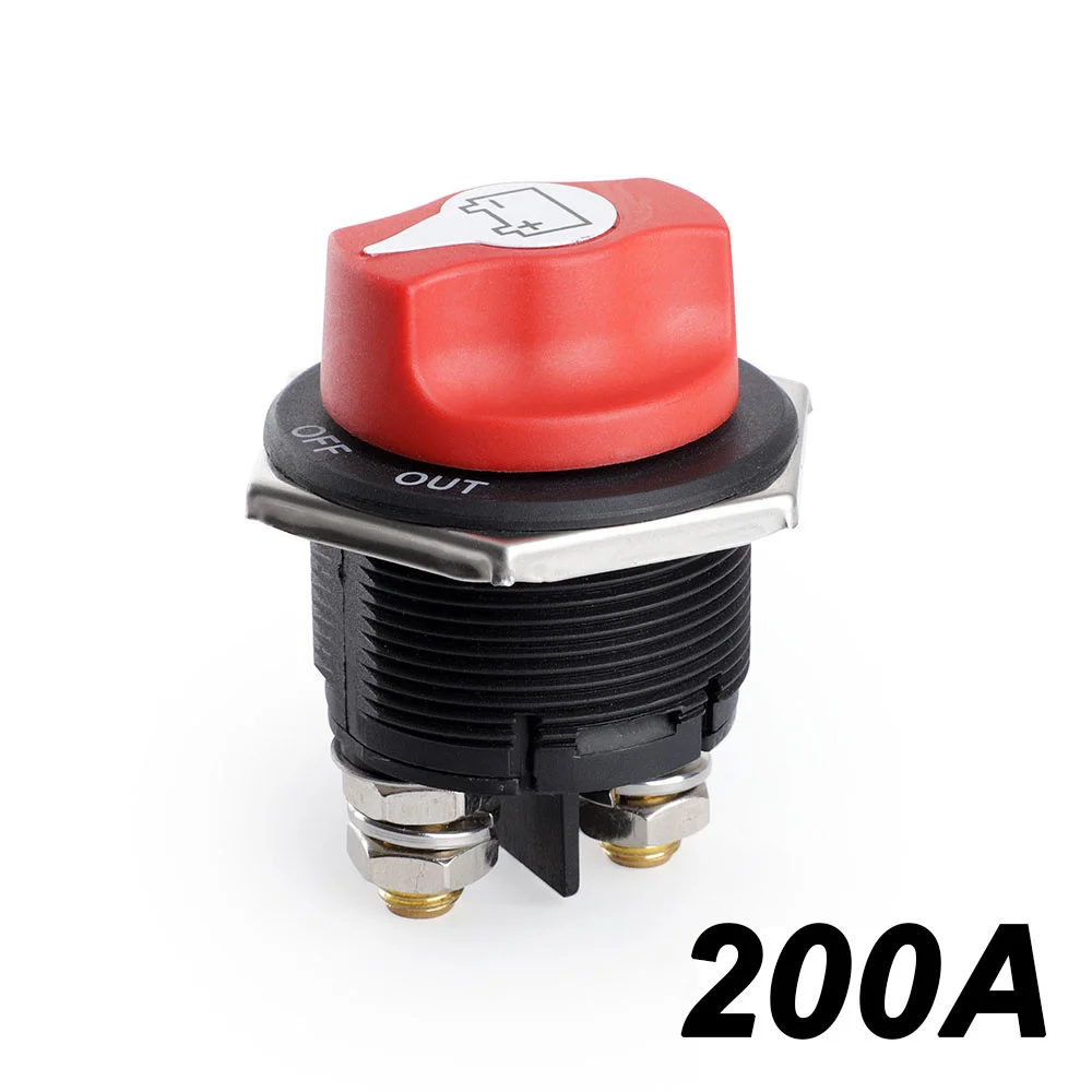 50A 100A 200A 300A DC 12V Batterietrennschalter 12V Batterie-Stromkreisschalter Trennschalter-Set für LKW, Auto, Motorrad, Boot – Detail 11