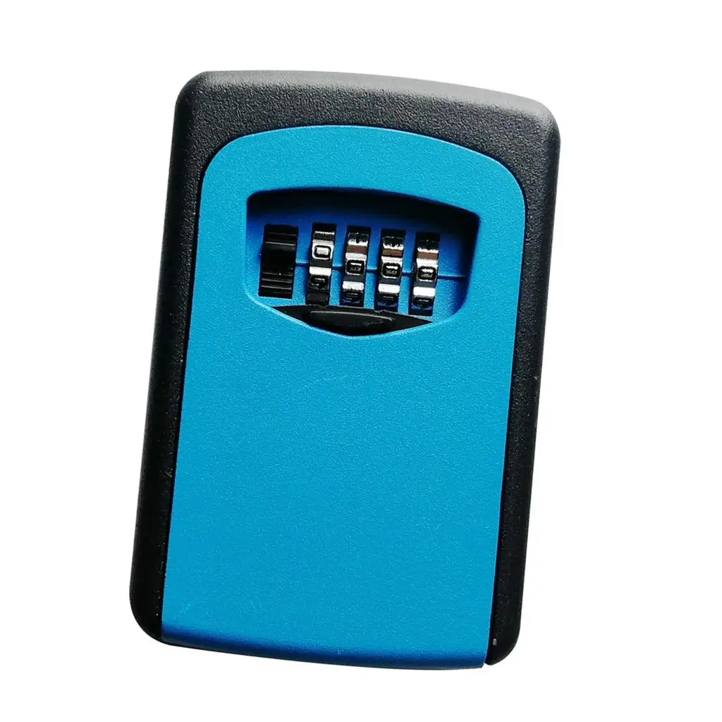 4 Dial Digit Password Key Cash Storage Box Hide A Key Mechanical Lock Box