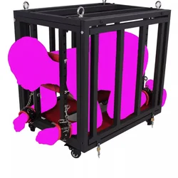 Love Slave Restraint Training Sex Large Cage Set Sex blowjob BDSM Bondage Frame Furniture Toys For Women Men Adult Games Couples