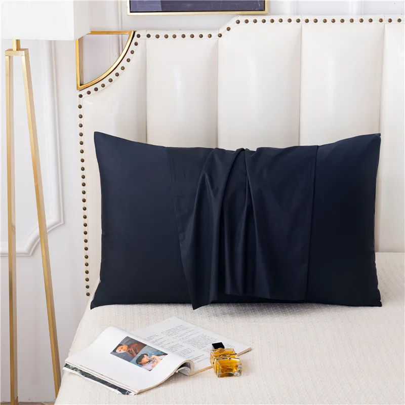 Cotton Pillowcase High-Quality Envelope Pillowcover Solid Color Bedding Pillow Case 40x60 48x74 50x90 Sleep Pillow Cover