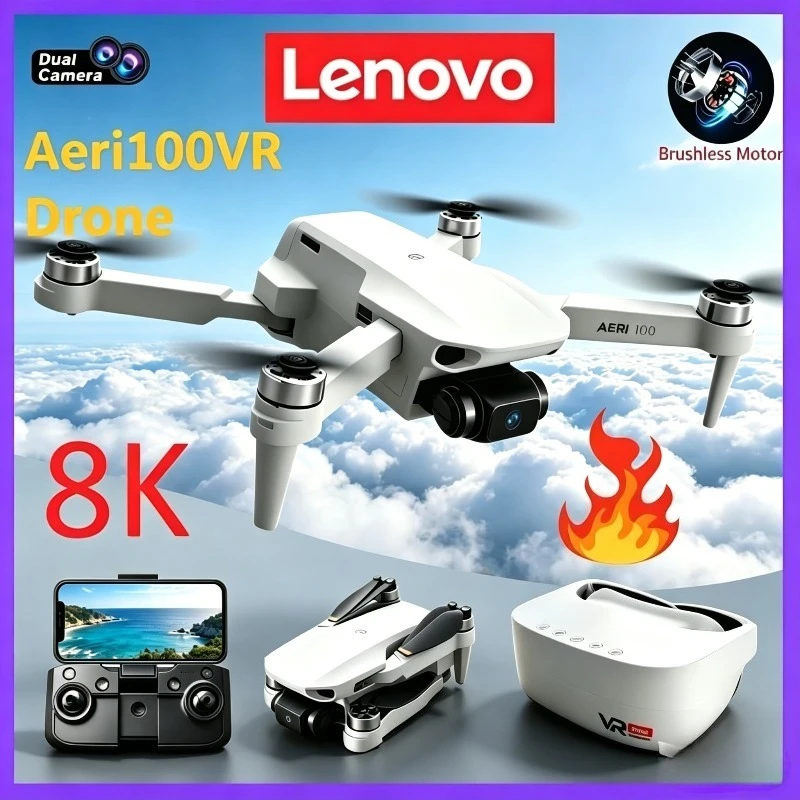 Lenovo Aeri100VR  Professional 8K 4K RC Quadcopter Drone with Screen Remote Control Helicopter Toy Gift for Kids