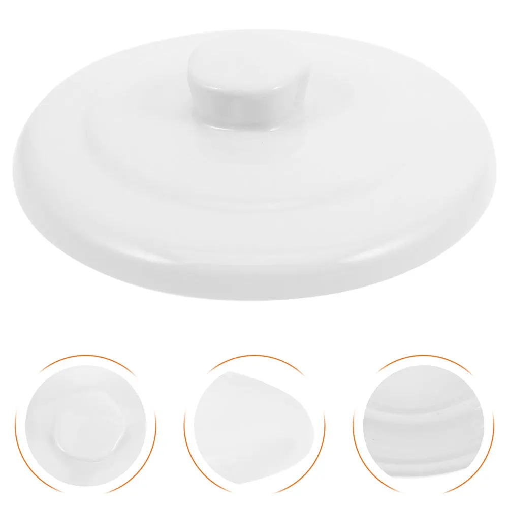

Ceramic Soup Bowl Lid Bird's Nest Stewpot Stovetop Electric White Casserole Lids