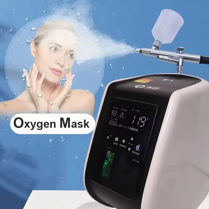 O2toderm Dome Oxygen Therapy Facial Treatment Machine with Mask Korean Derm Infusion System for Beauty Salons And Home Use