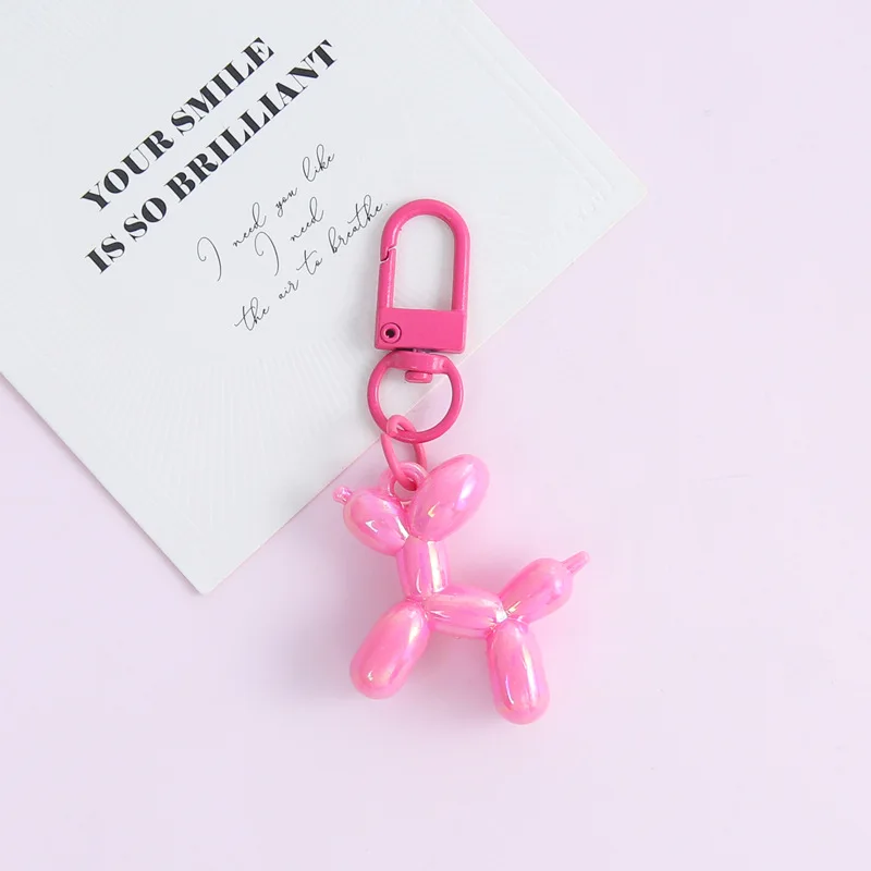 5/10 Stück Niedliche Cartoon-Ballonhund-Schlüsselanhänger für Damen Taschenanhänger Autoschlüsselanhänger Schmuck Geschenk Dekoration Accessoires – Detail 7