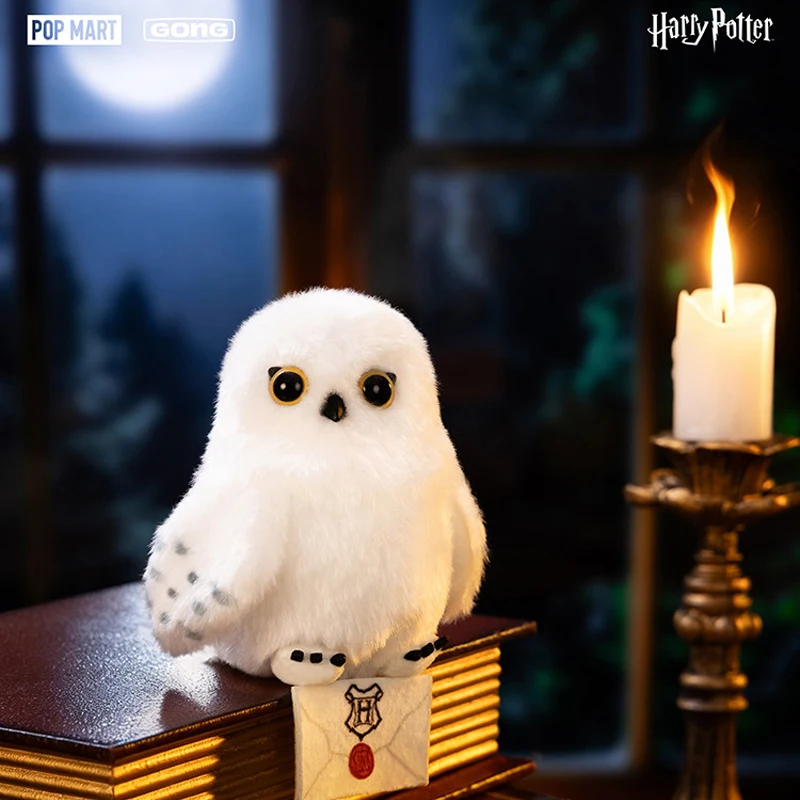 POPMART GONG Harry Potter Owl Series Plush Pendant Trendy Blind Box Toy Mystery Box Cute Anime Figure Doll  Home Decoration Gift view 2