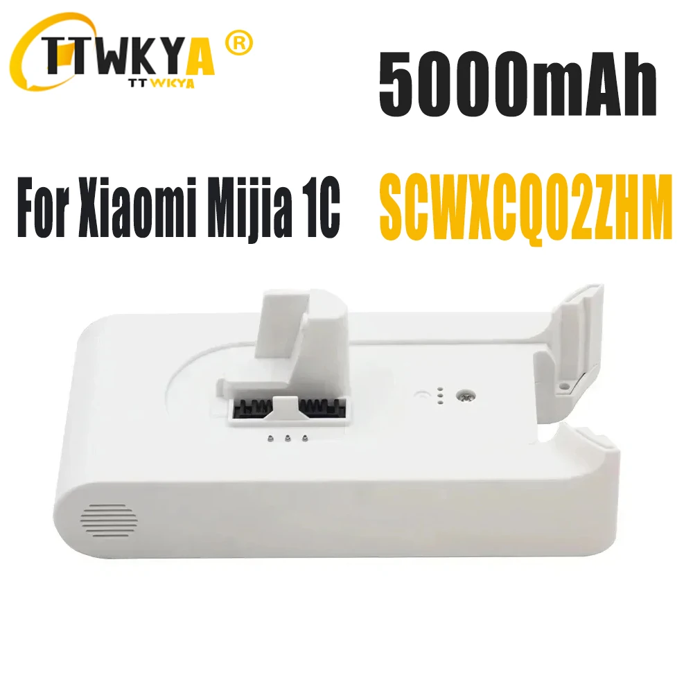 Battery 5000mAh For Xiaomi 1C Handheld Cordless Vacuum Cleaner Accessories SCWXCQ02ZHM Vacuum Cleaner Replacement Battery Back