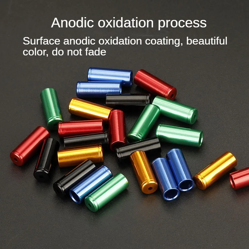 5 мм сплавные концевые заглушки тормозного троса 4 мм наконечники для MTB шоссейного велосипеда переключатель линии переключения передач обжимные устройства