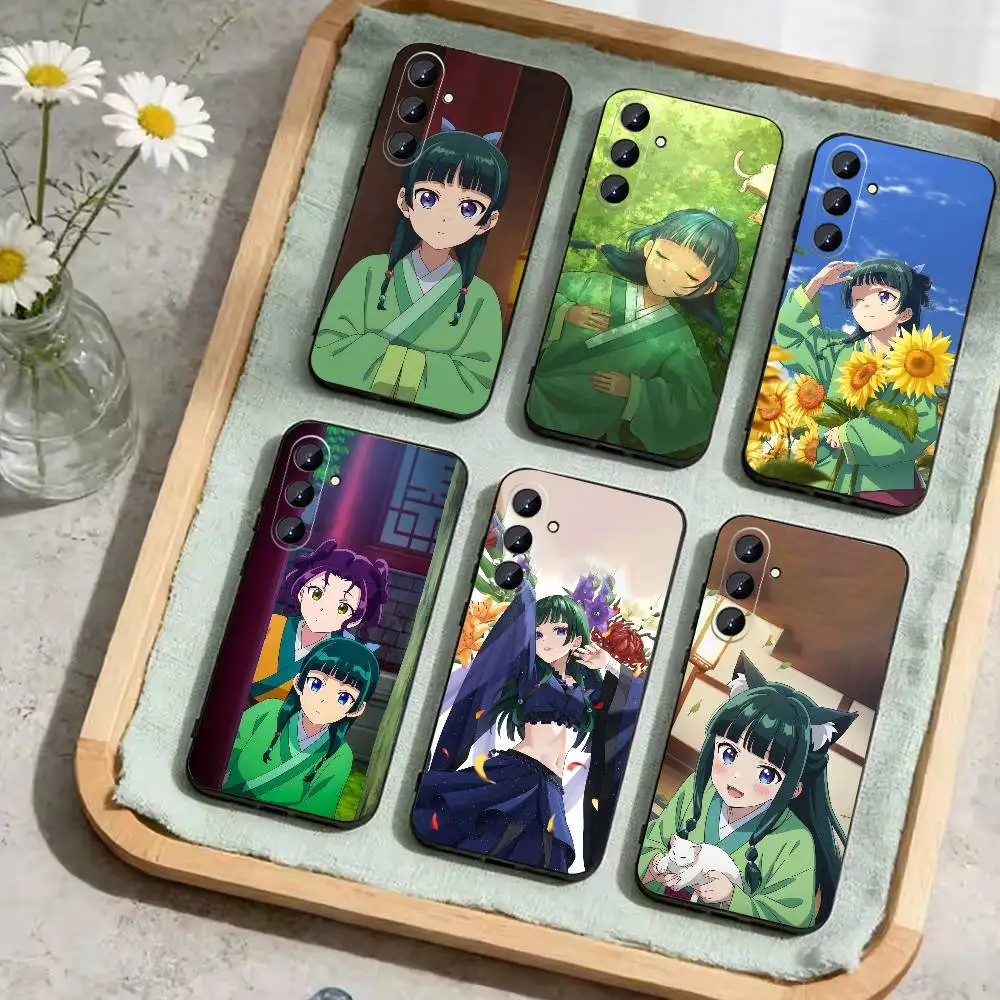 

Anime Apothecary Diaries Maomao Phone Case For Samsung Galaxy A73,A21s,A22,A31,A52,A53,A71,A41Soft Black Shell