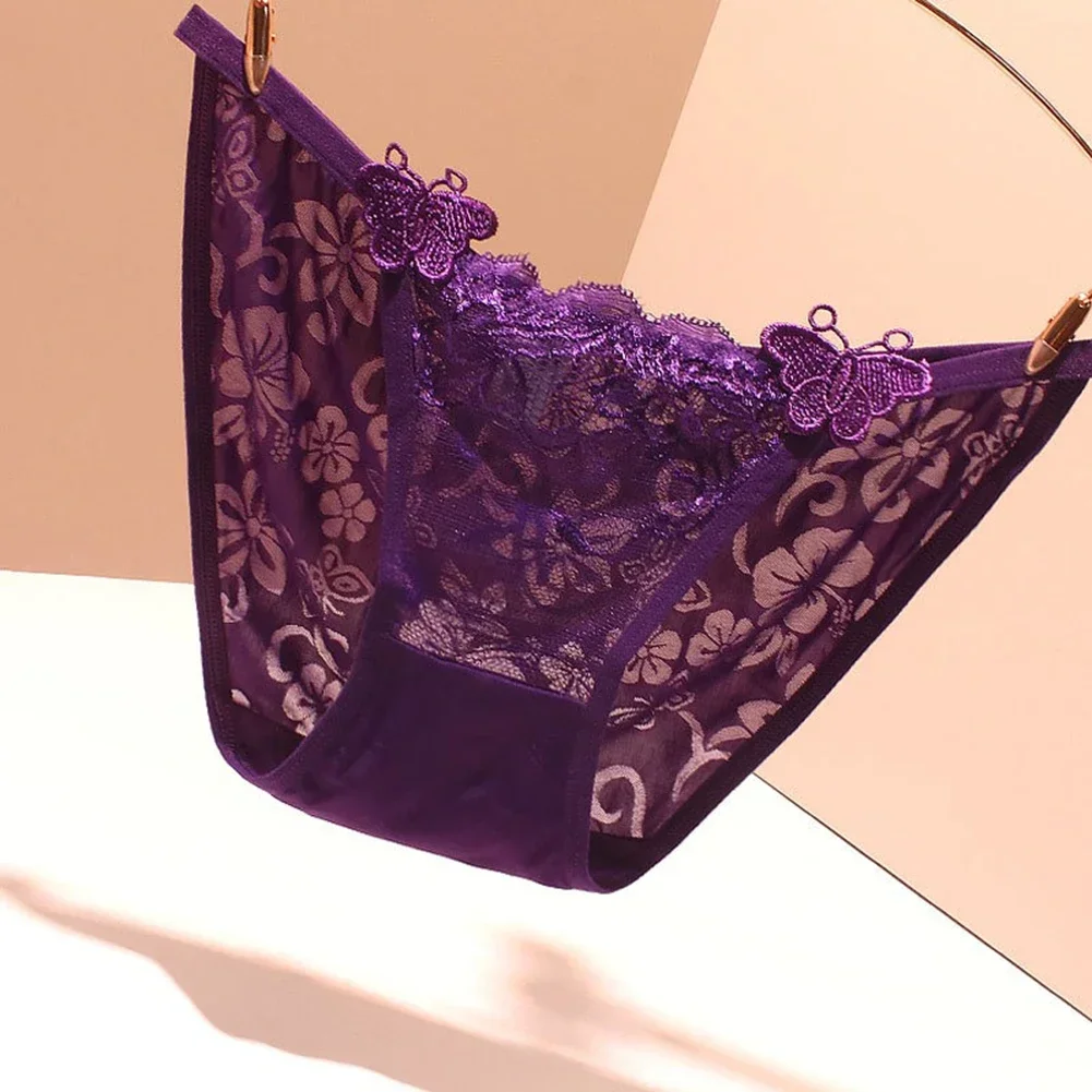 Lencería Sexy de Japón para mujer, Tanga transparente sin costuras, bragas de encaje fino de hielo