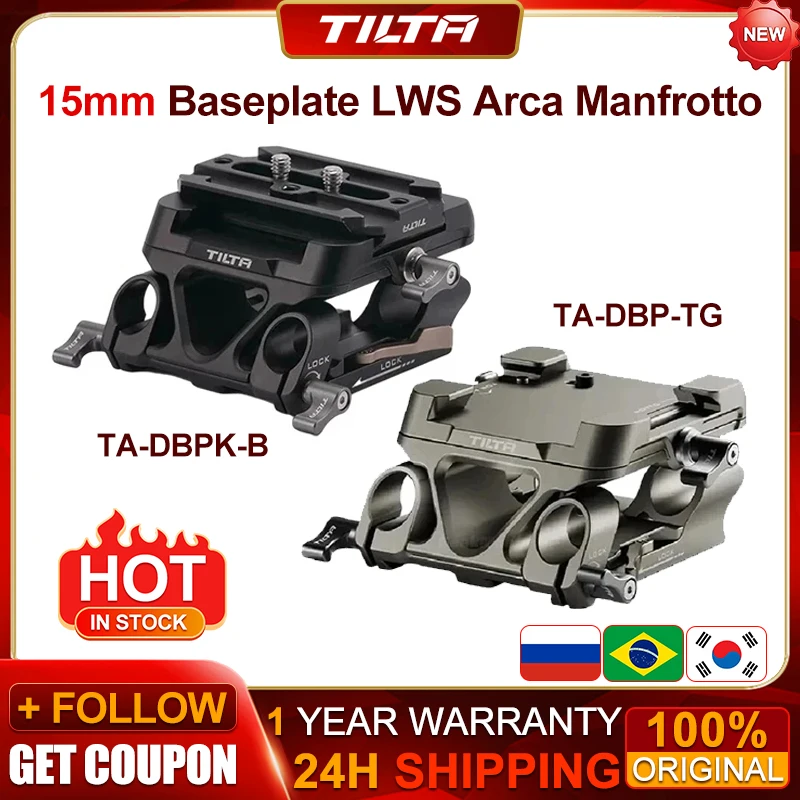TILTA 15 mm Grundplatte TA-DBPK-B LWS Arca Manfrotto Dual Kit Snap-In Design ARCA und Manfrotto Schnellwechselplatten Ronin s Gimbal