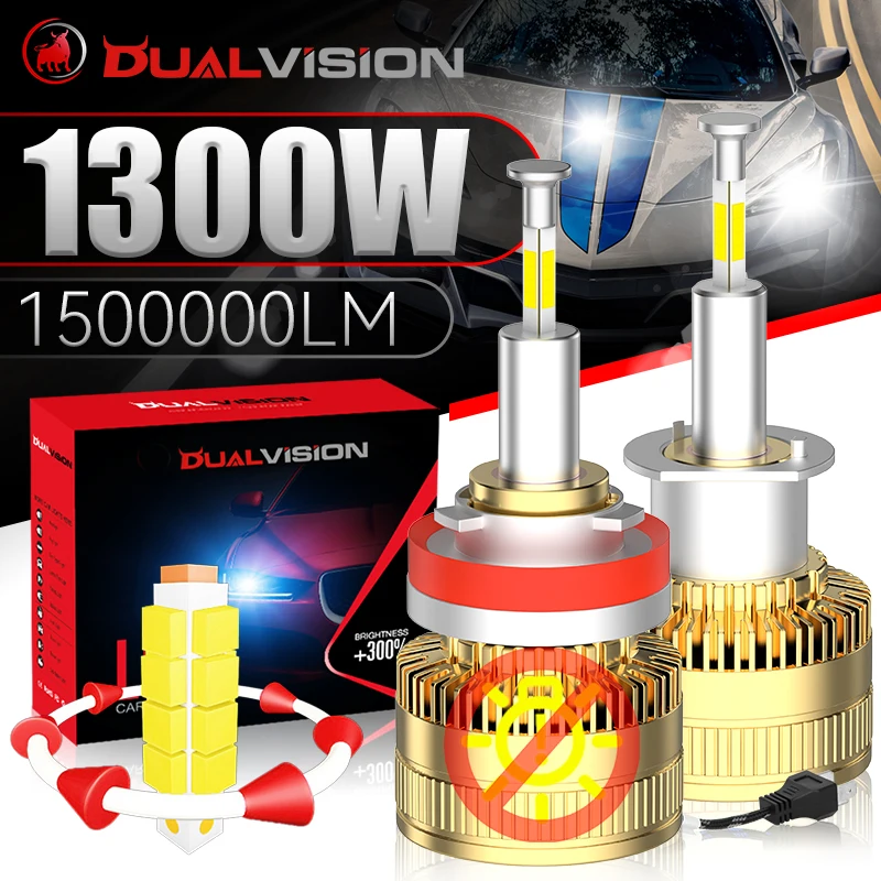 3D H7 Led 1300W 150… - image