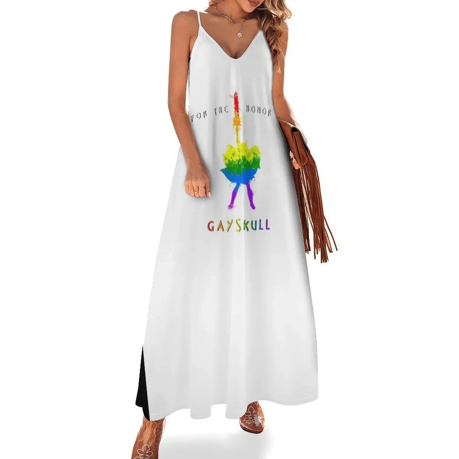 

She-ra For the honor of gayskull lgbt flag Sleeveless Dress dress korean style evening dress