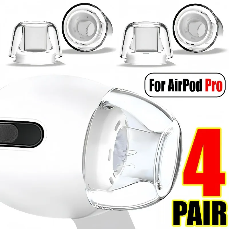 Модернизированные вкладыши для Air Pods Pro, сменные силиконовые вкладыши для ушей, сброс давления, шумоподавление, прозрачные вкладыши для AirPods Pro