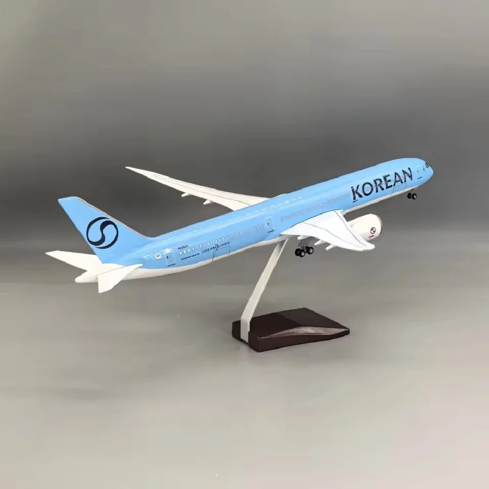 New Series Korean air airplane model B787-10 Scale Aircraft 43cm A380 Asiana B747 Collectible Miniatures Resin Plane Model Gift