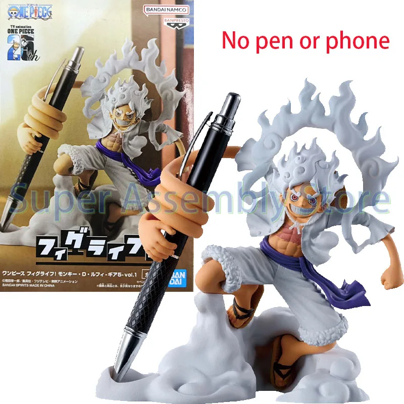 Original Bandai FIGLIFE One Piece Monkey D. Luffy Action Figure Anime Model Toys in Stock Items for Birthday Chirstmas Gifts