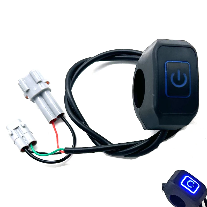 1pcs Waterproof Motorcycle Headlight Self-locking Switch With LED For Sur-Ron Surron Light Bee S & Light Bee X Motocross Parts