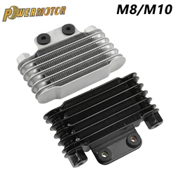 Universal Motorcycle Oil Cooler Radiator 6 Rows Engines Oil Accessories Motocross for KTM Honda Yamaha Suzuki Pit Dirt Bike