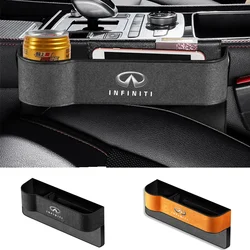 Suede Seat Side Storage Pocket for Car Seat Gap Filler Box for Infiniti FX35 Q50 Q30 ESQ QX50 QX60 QX70 EX JX35 G35