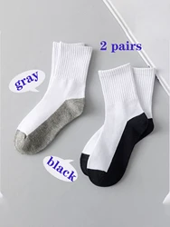 2 pairs boy Boat Socks Business Sport Sweat Absorption Mature Summer Autumn Solid Color Non Pilling Versatile Ankle Socks