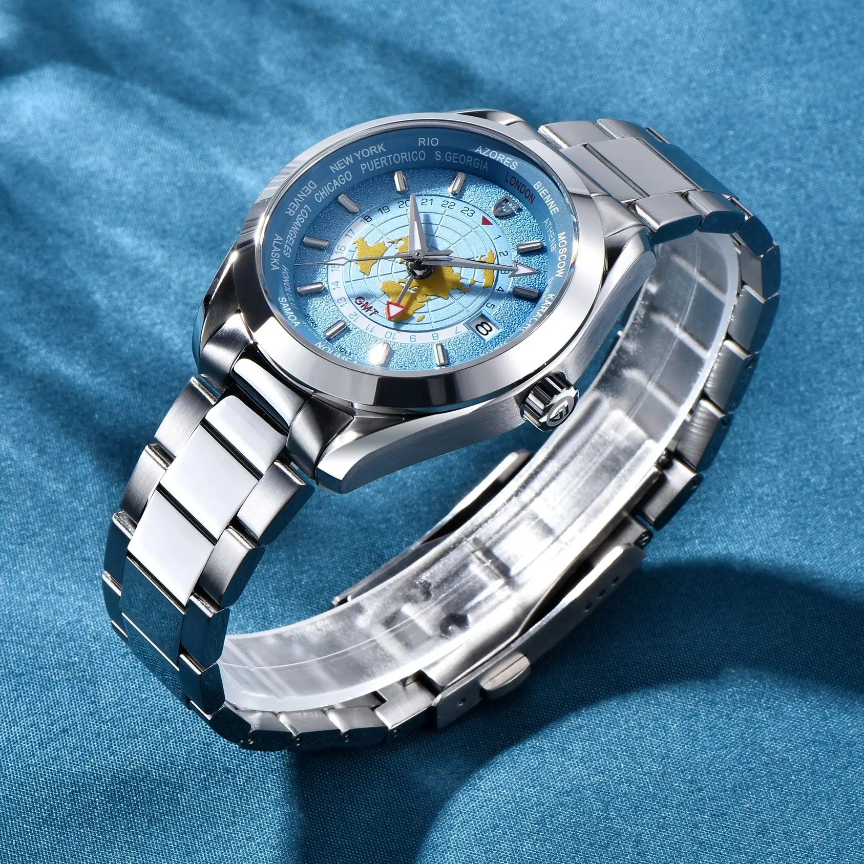 

PAGANI DESIGN 2024 New Summer Blue Men's Watches Top Brand Luxury Automatic Watch For Men Mechanical Wristwatch Men TMI NH34A