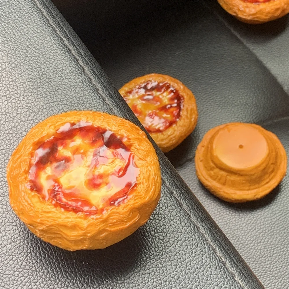 Plastic Creative Handicraft Pastry Egg Tarts Model Small Ornament Dessert Decoration Diy Props New Upgrade Lifelike Food Crispy