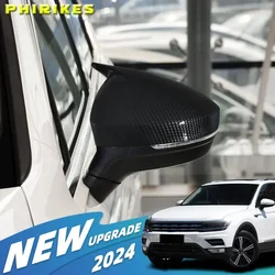 For Volkswagen VW Tiguan MK2 2017 2018 2019 2020 2021 2022 M Rearview Mirror Cover Side Reversing Rear View Mirror Trim Caps