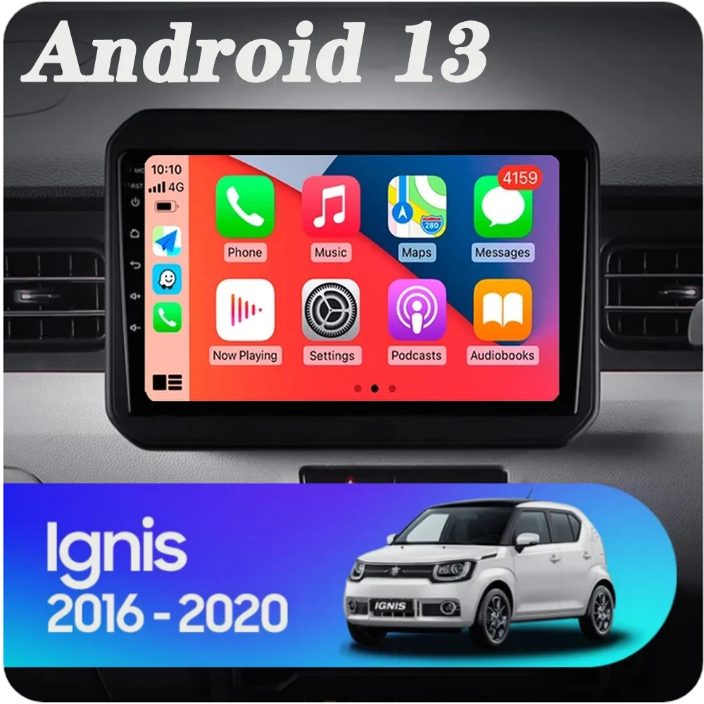 

Android 13 для Suzuki Ignis 2016 2017 2018 2019 2020 автомобильный радиоприемник стерео IPS мультимедийный видеоэкран 2Din 2 Din автомобильный DVD