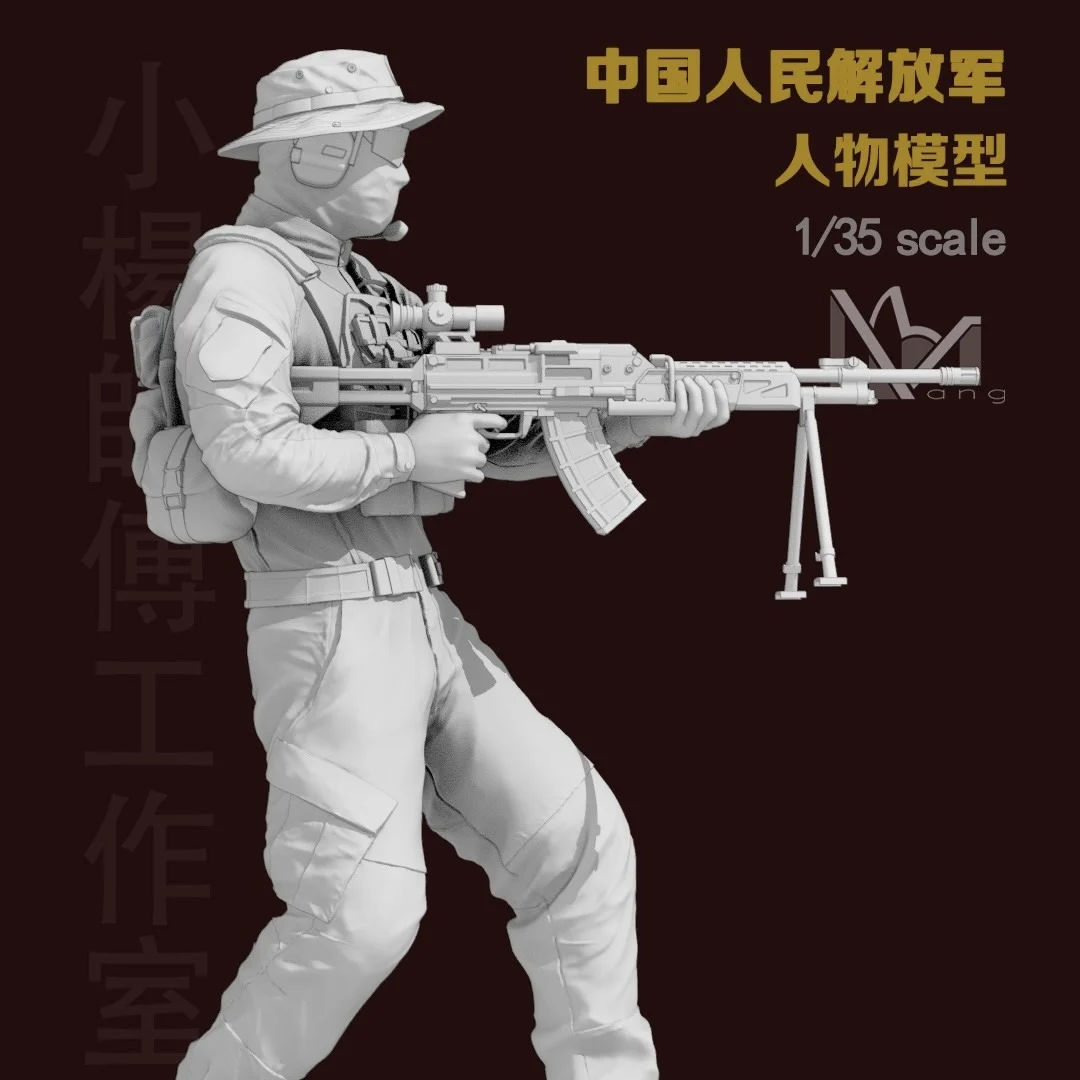 1/35  Resin Soldier model kits figure colorless and self-assembled 3D Printing  PLA006