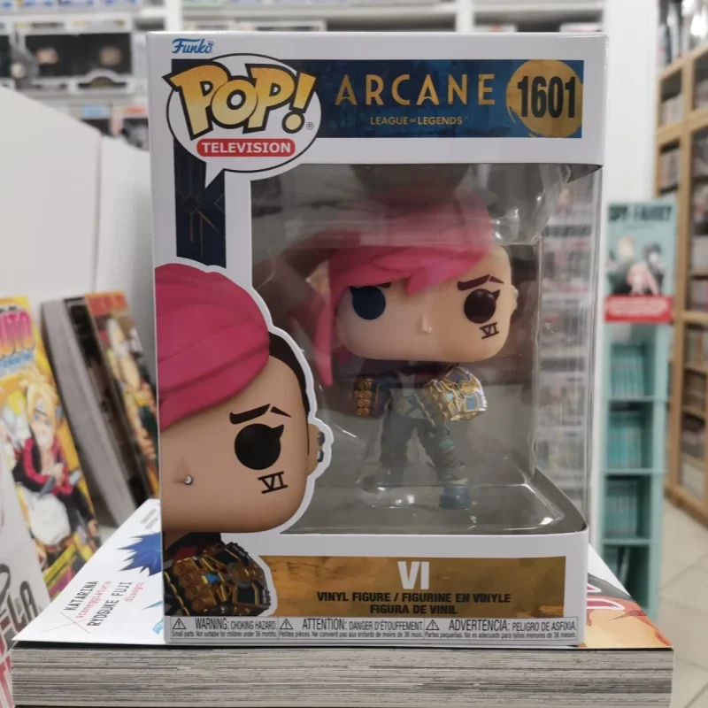 Official Official Lol Arcane Action Figure Funko Pop Vi 1601 Sculpture Dolls Model Collection Limited Edition Toys Kids Gifts