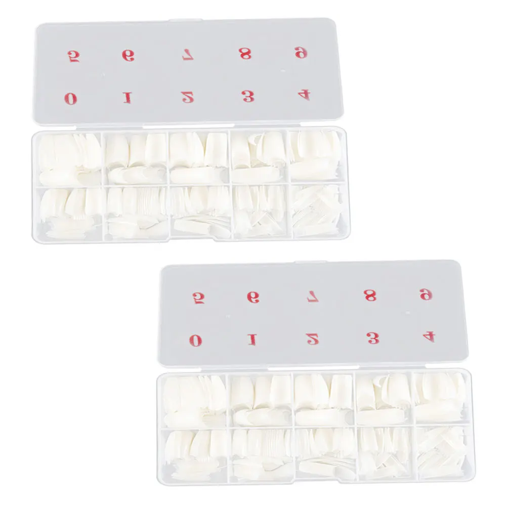 

1000pcs Fresh Style Tips Fingernail Durable Creative Nail Art Design Easy Apply Diy Plastic Coffin Nail Tips For Female