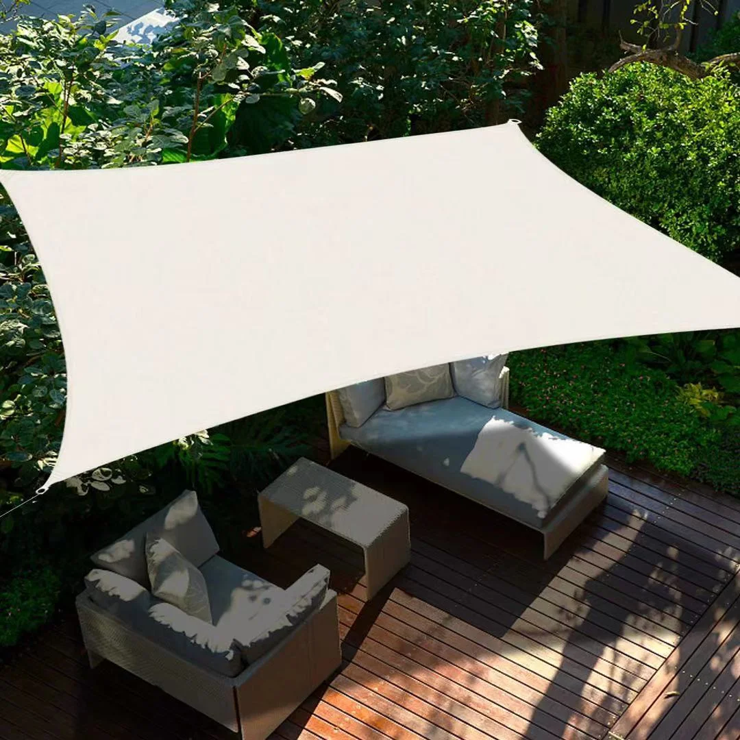 90% Shading Waterproof Retractable Wave Sunshade Net Outdoor Patio Garden Awning Pergola Canopy
