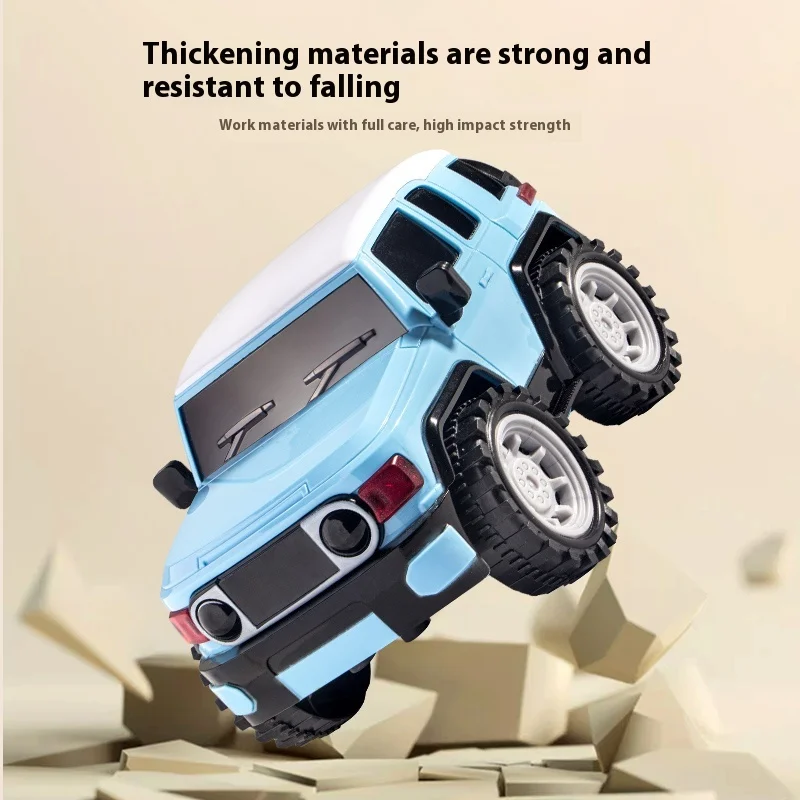 نموذج سيارة كروزر FJ دييكاست للأطفال ، مقياس ، مجموعة الطرق الوعرة ، سحب الصوت والضوء ، هدية لعبة للأولاد ، الأطفال