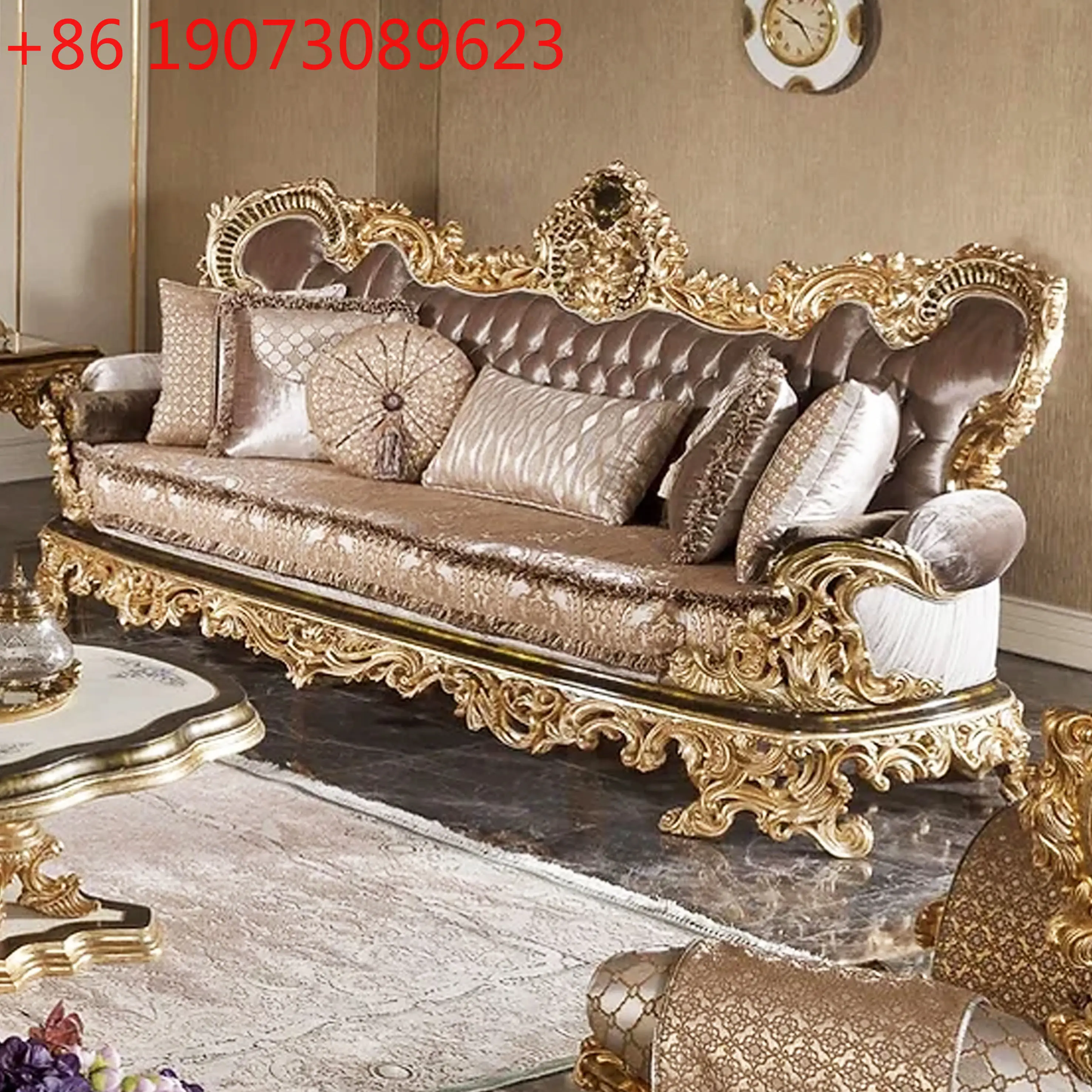 

American Living Room Leather Solid Wood