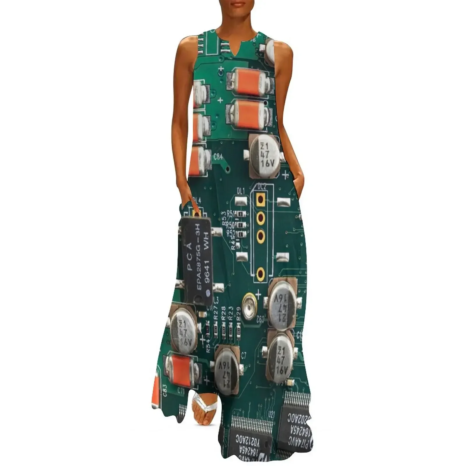 

Circuit Board Long Dress dresses women summer 2025 Woman clothes Summer women's clothing women's summer clothing 2025 Dress