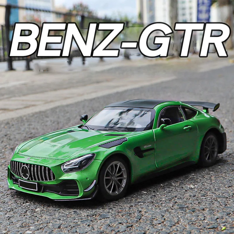 大型 1/18 メルセデス・ベンツ AMG GTR モデルカー メタルダイキャスト