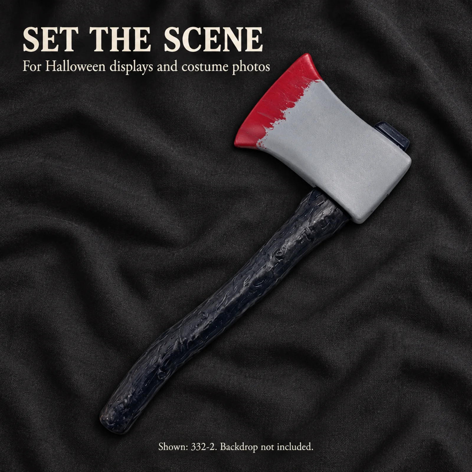 Bloody Halloween Axe Prop Toy Plastic Hatchet Weapon Wood Grain Handle Killer Butcher Cosplay Party Haunted House Decor Props view 6