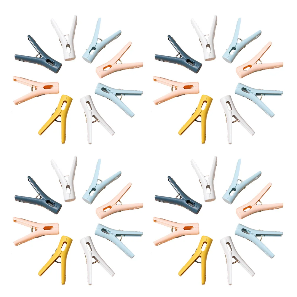 

30Pcs Underwear Socks Clips Plastic Windproof Clothespins Strong Non-Slip Drying Clips for Home Travel Clothes Towels