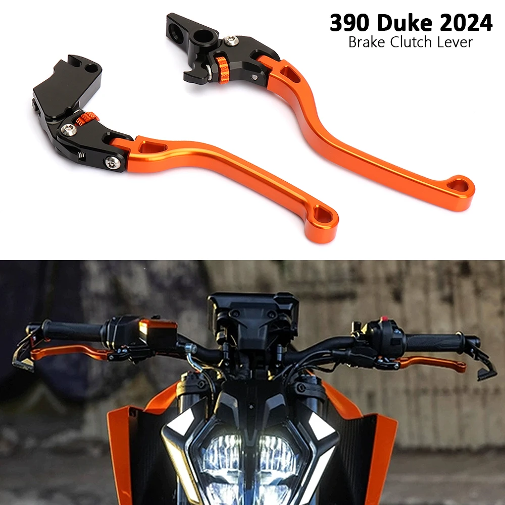 

New CNC Aluminum Adjustable Brake Clutch Levers Motorcycle Accessories For 390 Duke 390Duke 390 DUKE 390DUKE 2024