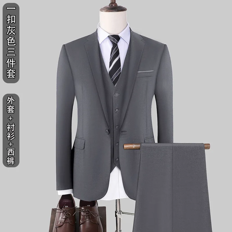 M11191  Men's spring and summer three piece suit Korean style fashion