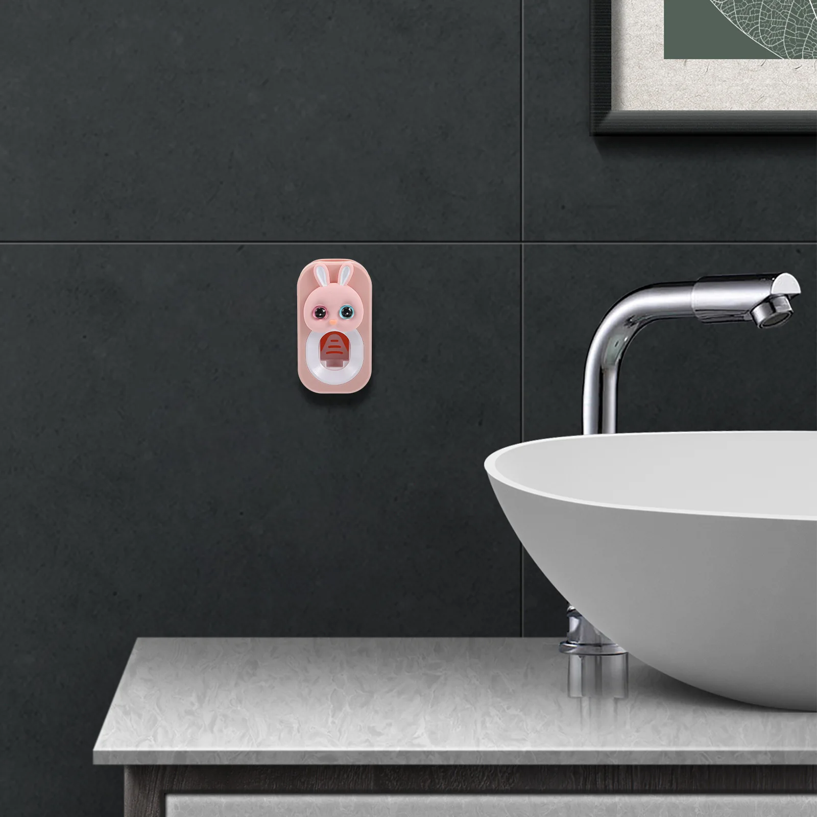 

Wall Toothpaste Squeezing Tool Cute Rabbit Shape Plastic Dispenser Kids Toothpaste Holder Bathroom Tube Squeezer