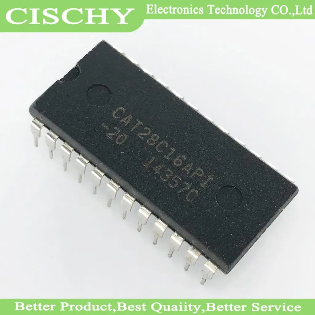 1pcs/lot  CAT28C16AP-20 CAT28C16API-20 CAT28C16API-90 28C16 DIP-24 original IC In stock