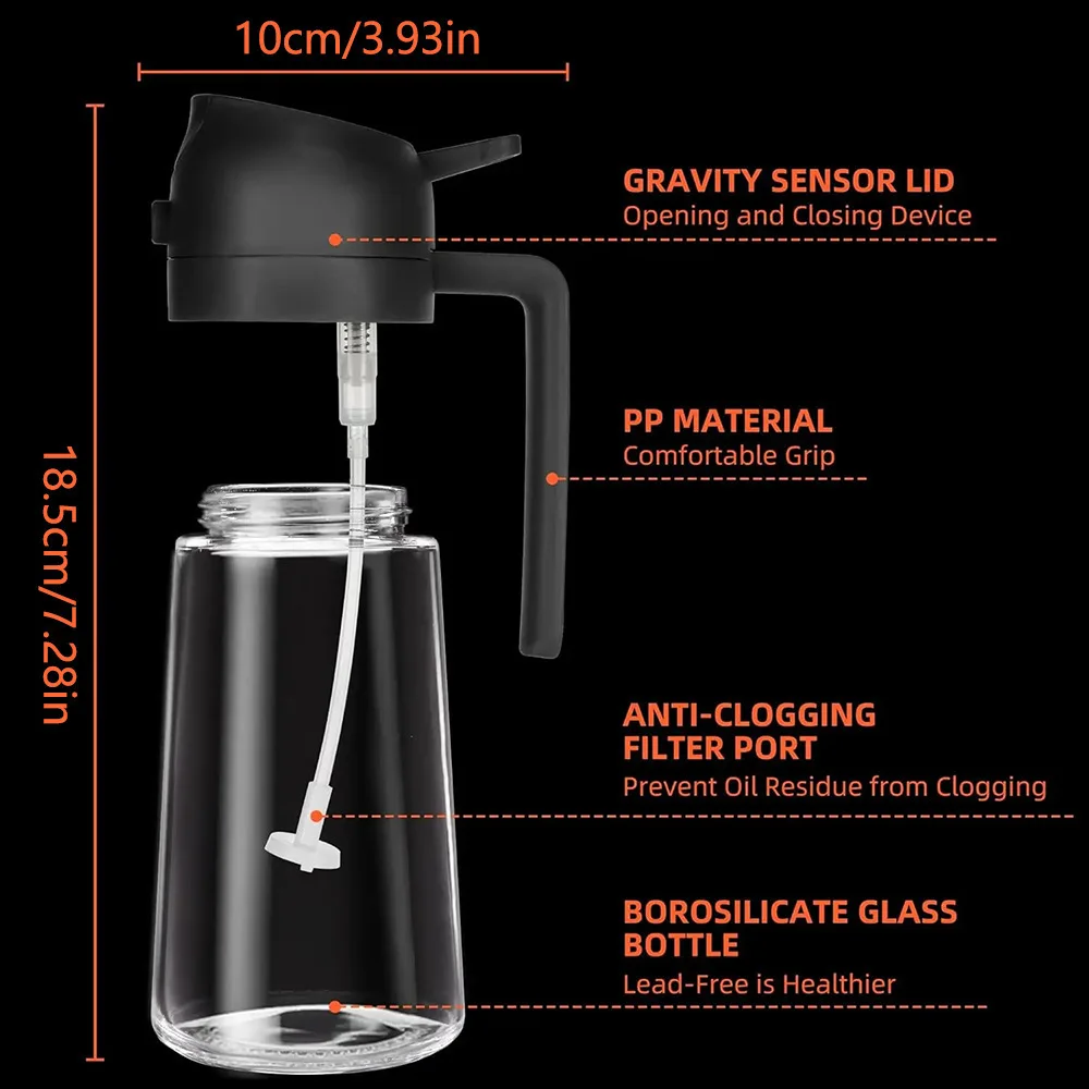 Picture 4: 470ml Oil Spray Bottle Kitchen BBQ Cooking Olive Oil Dispenser Camping Baking Empty Vinegar Soy Sauce Sprayer Containers