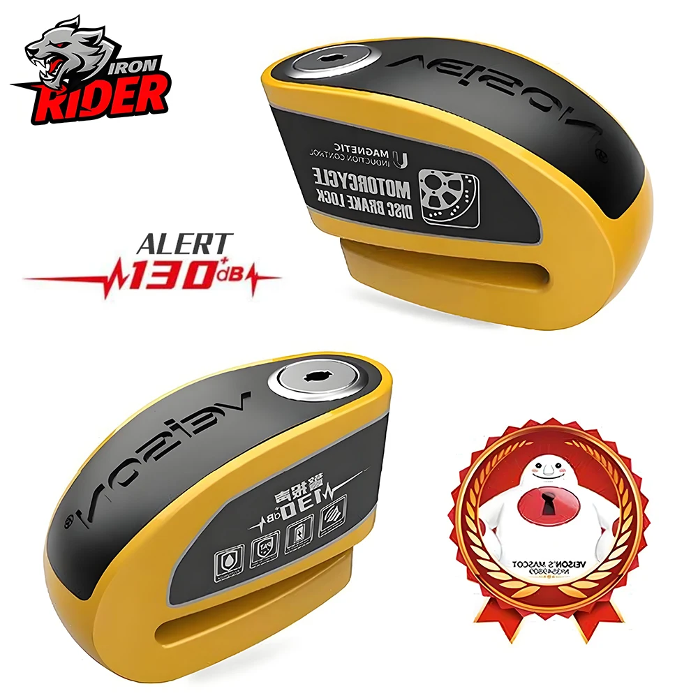 Motorcycle Waterproof Alarm Lock Lntelligent Controllable Alarm Disc Brake Lock Electric CarLock DiscBrake  Bicycle DiscLock