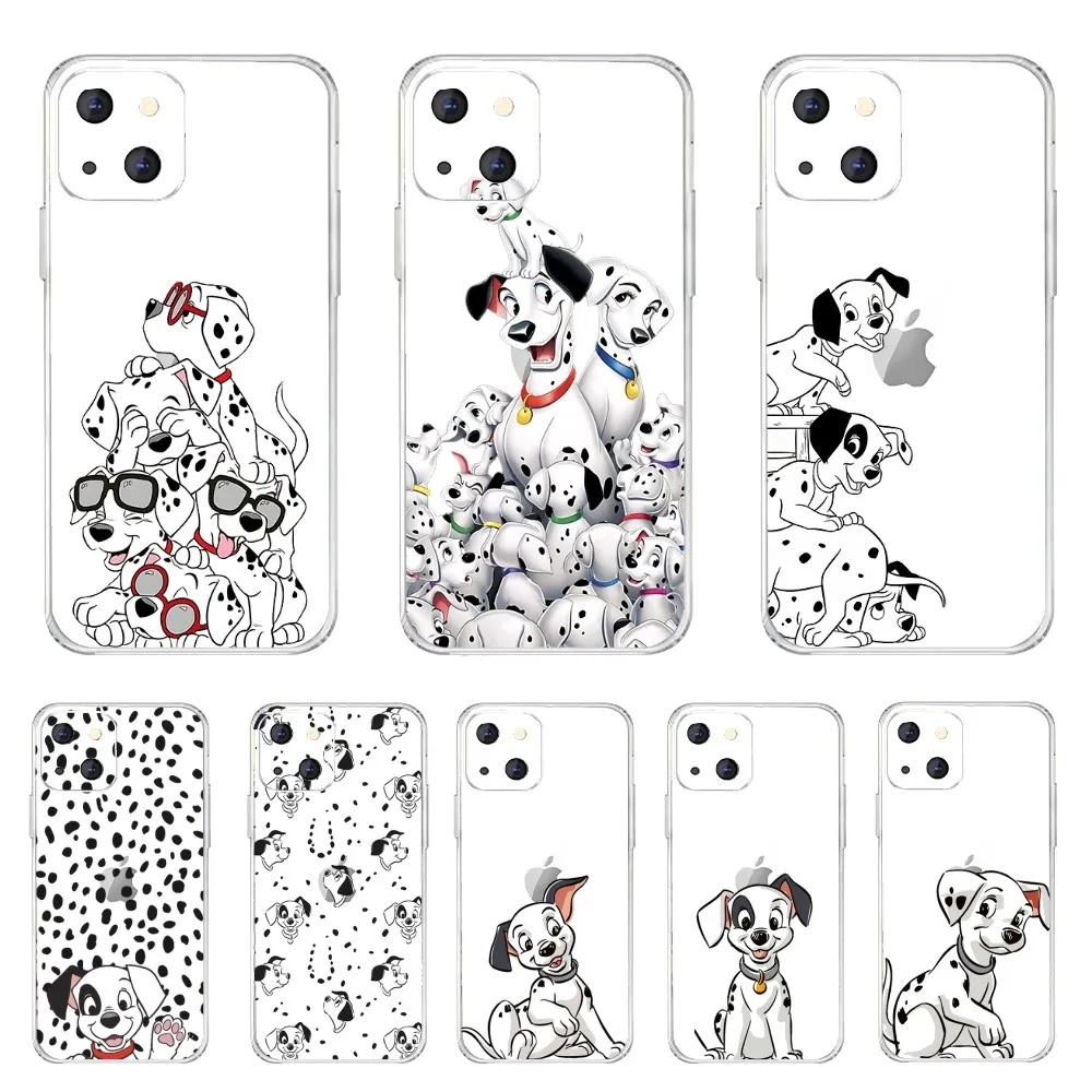 Dog 101 D-Dalmatians Phone Case For Iphone 15 11 13 14 Pro Max 7 8 Plus X Xr Xs Max Se2020 12mini Transparent Cover